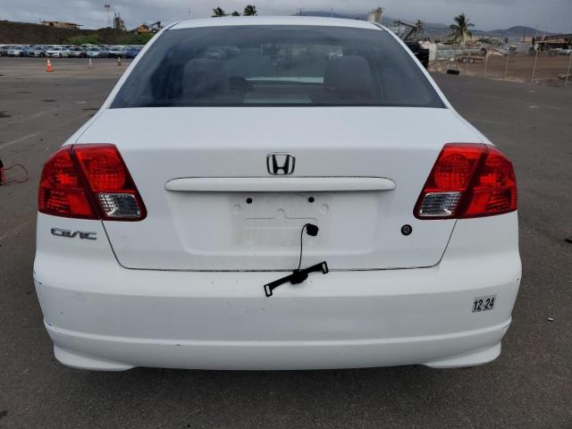 2HGES163X4H618159 - 2004 HONDA CIVIC DX VP თეთრი ფოტო 6