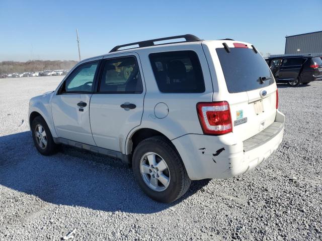 1FMCU9D70AKC79707 - 2010 FORD ESCAPE XLT WHITE photo 2