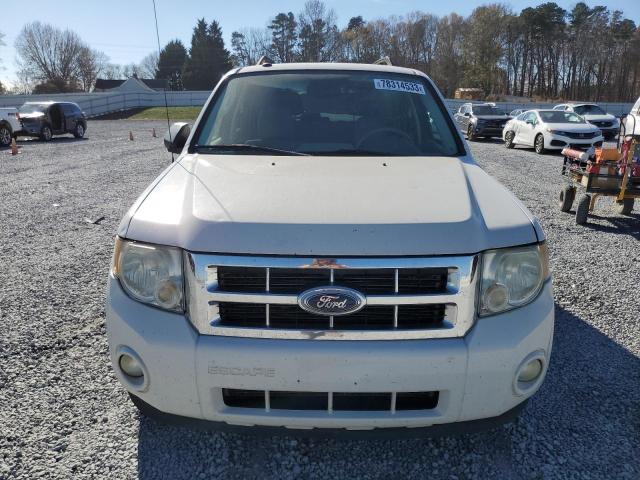 1FMCU9D70AKC79707 - 2010 FORD ESCAPE XLT WHITE photo 5