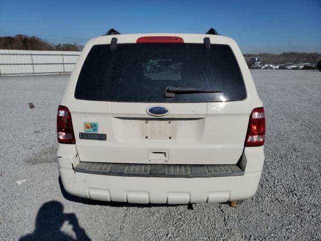 1FMCU9D70AKC79707 - 2010 FORD ESCAPE XLT WHITE photo 6