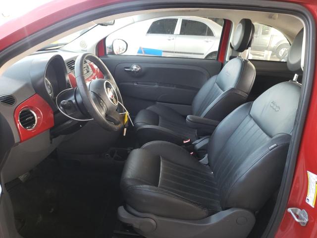 3C3CFFCR8CT366714 - 2012 FIAT 500 LOUNGE RED photo 7