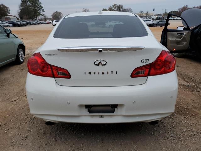 JN1CV6AP3DM724795 - 2013 INFINITI G37 BASE WHITE photo 6