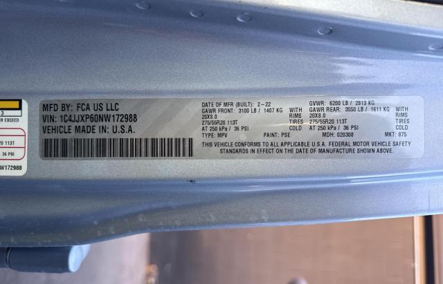 1C4JJXP60NW172988 - 2022 JEEP WRANGLER U SAHARA 4XE SILVER photo 10