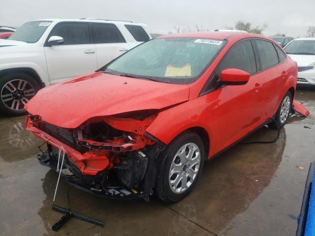 1FAHP3F23CL272754 - 2012 FORD FOCUS SE RED photo 1