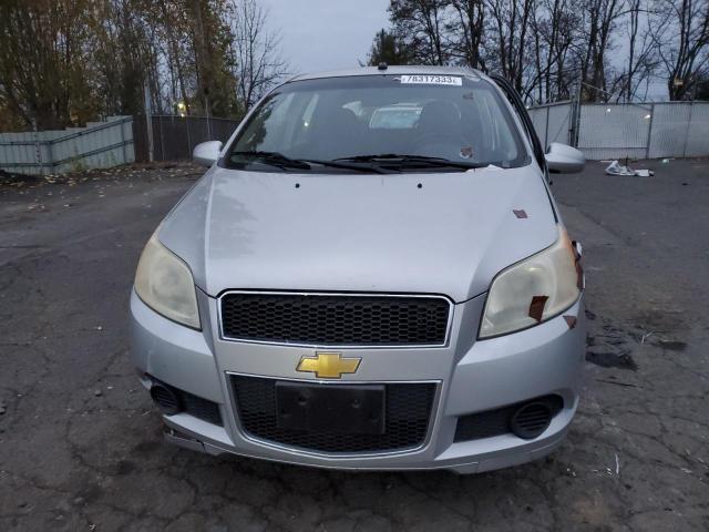 KL1TD66EX9B307756 - 2009 CHEVROLET AVEO LS SILVER photo 5