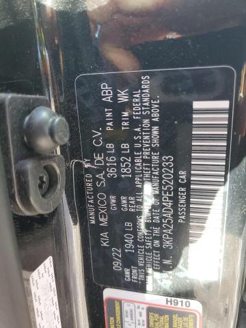 3KPA25AD4PE520233 - 2023 KIA RIO S BLACK photo 13