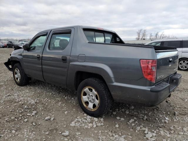 5FPYK1F22AB009580 - 2010 HONDA RIDGELINE RT GRAY photo 2