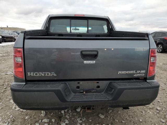 5FPYK1F22AB009580 - 2010 HONDA RIDGELINE RT GRAY photo 6