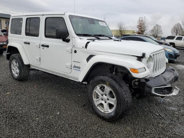 1C4JJXP6XMW658612 - 2021 JEEP WRANGLER U SAHARA 4XE WHITE photo 4