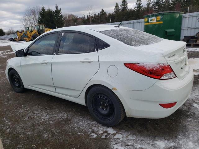 KMHCU4AE8DU294292 - 2013 HYUNDAI ACCENT GLS WHITE photo 2