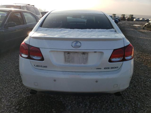 JTHCH96S260004402 - 2006 LEXUS GS 300 WHITE photo 6