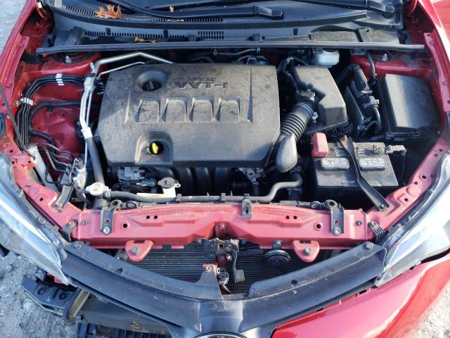 2T1BURHE8KC225311 - 2019 TOYOTA COROLLA L RED photo 11