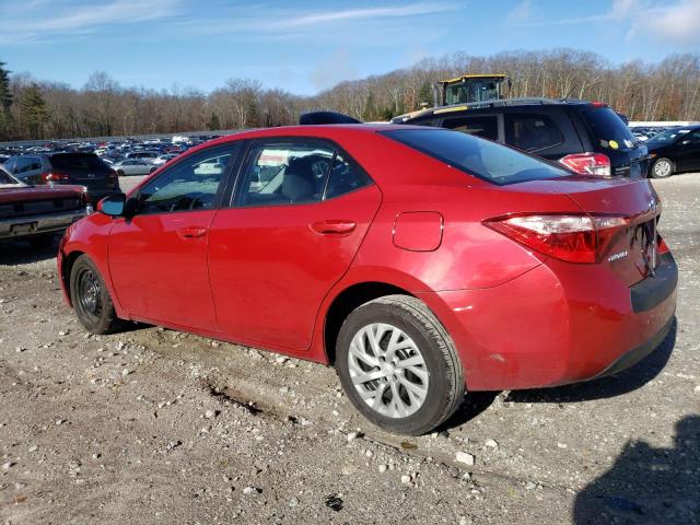 2T1BURHE8KC225311 - 2019 TOYOTA COROLLA L RED photo 2