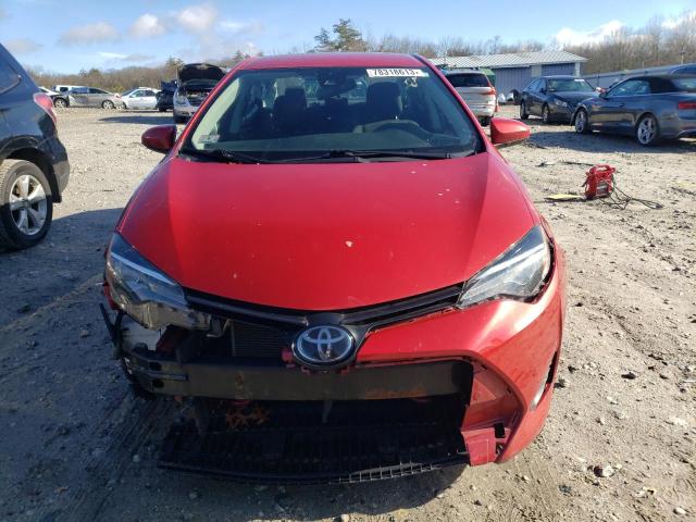 2T1BURHE8KC225311 - 2019 TOYOTA COROLLA L RED photo 5