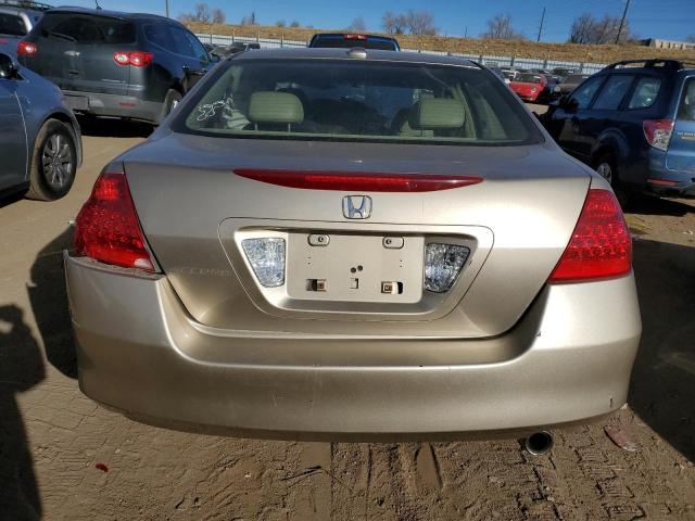 1HGCM56827A155053 - 2007 HONDA ACCORD EX BEIGE photo 6