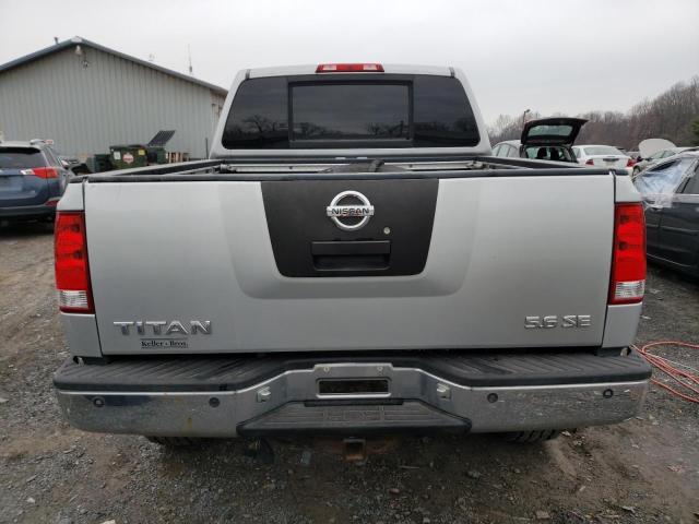 1N6AA07B86N547888 - 2006 NISSAN TITAN XE SILVER photo 6