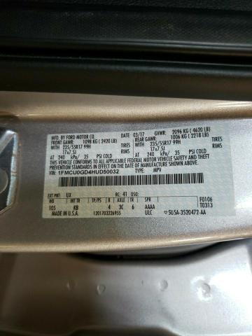 1FMCU0GD4HUD50032 - 2017 FORD ESCAPE SE SILVER photo 12