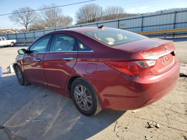 5NPEB4AC9CH429564 - 2012 HYUNDAI SONATA GLS RED photo 2