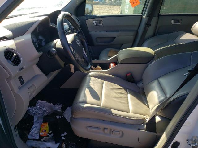 5FNYF3H52DB032507 - 2013 HONDA PILOT EXL Սպիտակ լուսանկար 7