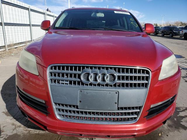 WA1BY74L47D066109 - 2007 AUDI Q7 3.6 QUATTRO PREMIUM RED photo 5