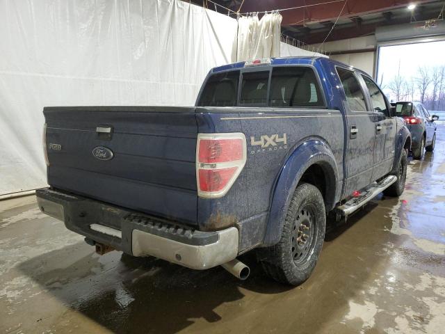 1FTFW1ET1BFB01145 - 2011 FORD F150 SUPERCREW BLUE photo 3