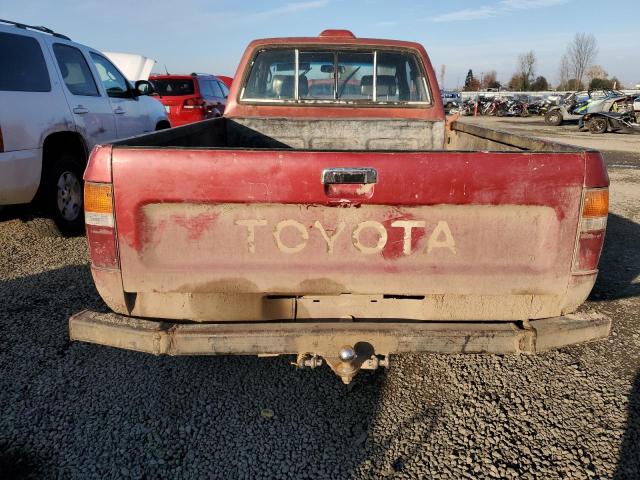 4TARN13P5RZ248577 - 1994 TOYOTA PICKUP 1/2 TON EXTRA LONG WHEELBASE DX RED photo 6