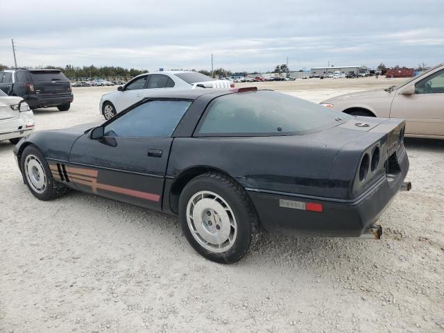 1G1YY0782G5100923 - 1986 CHEVROLET CORVETTE BLACK photo 2