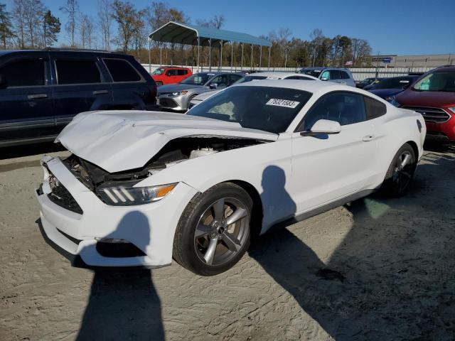1FA6P8AM3F5377509 - 2015 FORD MUSTANG WHITE photo 1