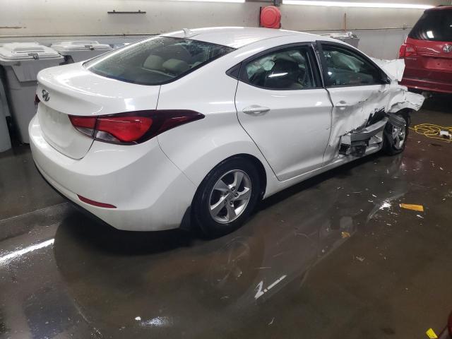 5NPDH4AE4EH503942 - 2014 HYUNDAI ELANTRA SE WHITE photo 3