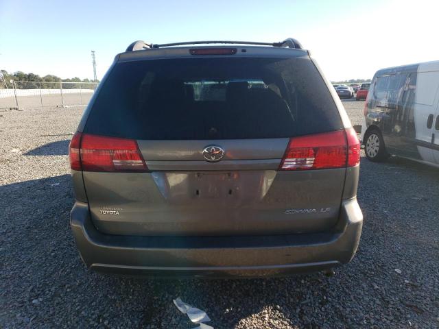 5TDZA23C84S139625 - 2004 TOYOTA SIENNA CE BROWN photo 6