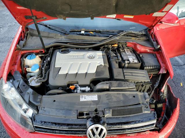 3VWML7AJ6BM691153 - 2011 VOLKSWAGEN JETTA TDI RED photo 11