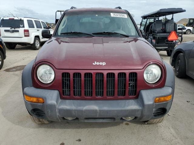 1J4GK48K42W344916 - 2002 JEEP LIBERTY SPORT BURGUNDY photo 5