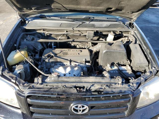 JTEGD21A350131741 - 2005 TOYOTA HIGHLANDER BLACK photo 12