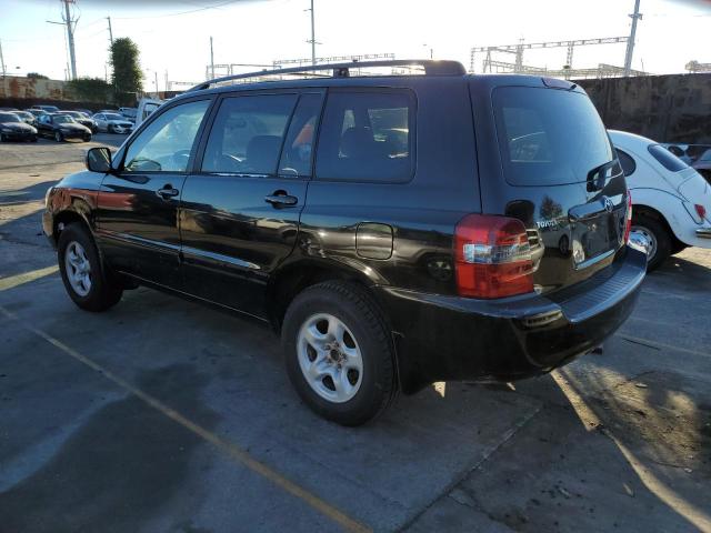 JTEGD21A350131741 - 2005 TOYOTA HIGHLANDER BLACK photo 2