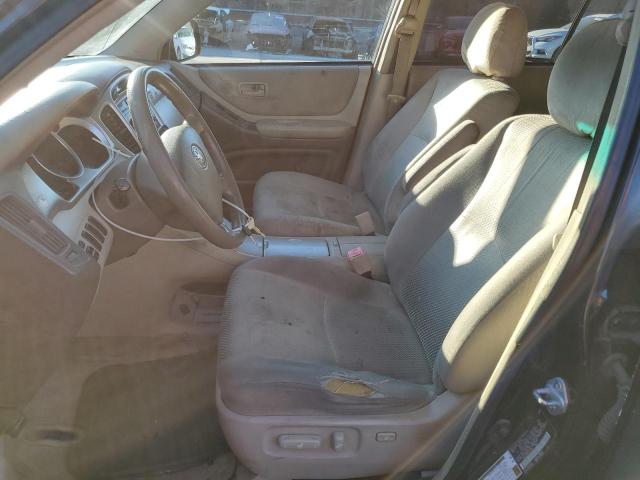 JTEGD21A350131741 - 2005 TOYOTA HIGHLANDER BLACK photo 7