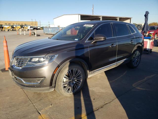 2LMPJ6LR7HBL15316 - 2017 LINCOLN MKX RESERVE GRAY photo 1