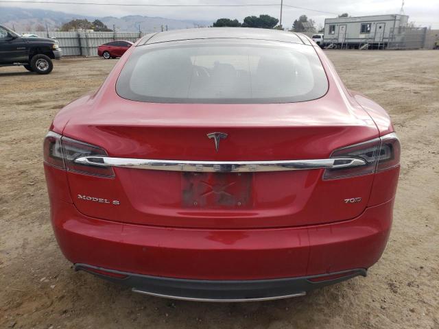 5YJSA1E24FF120156 - 2015 TESLA MODEL S წითელი ფოტო 6