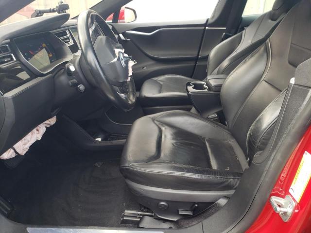 5YJSA1E24FF120156 - 2015 TESLA MODEL S წითელი ფოტო 7
