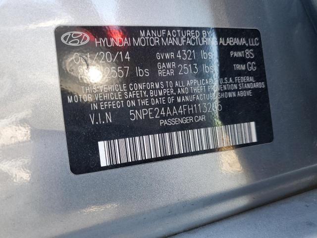 5NPE24AA4FH113265 - 2015 HYUNDAI SONATA ECO CHARCOAL photo 12