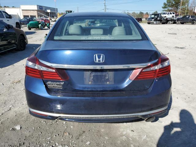 1HGCR2F3XHA138247 - 2017 HONDA ACCORD LX BLUE photo 6