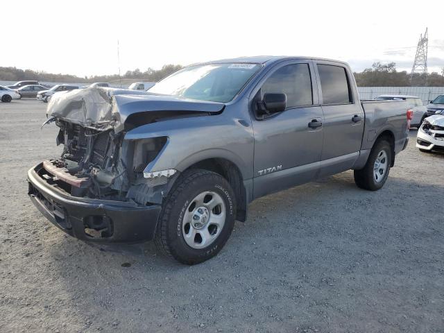 1N6AA1EK4JN506255 - 2018 NISSAN TITAN S GRAY photo 1