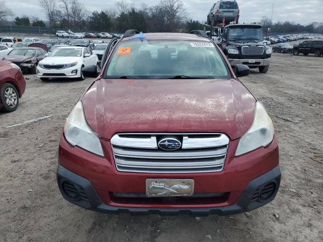 4S4BRCAC0D3250217 - 2013 SUBARU OUTBACK 2.5I RED photo 5