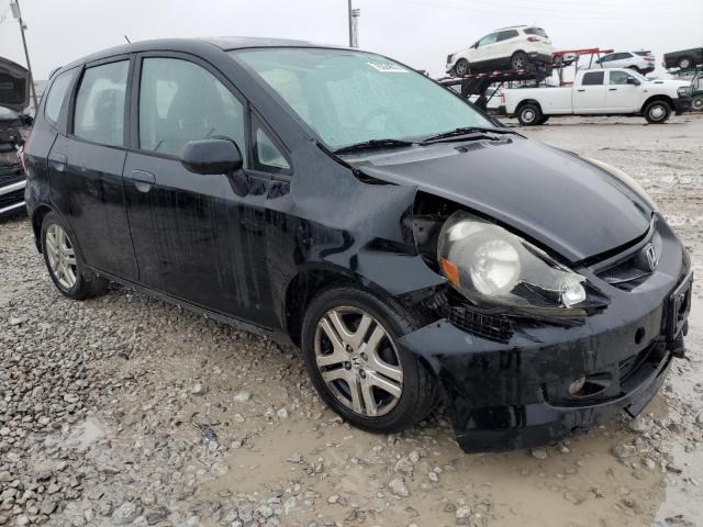 JHMGD38618S047078 - 2008 HONDA FIT SPORT BLACK photo 4