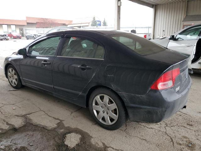 1HGFA16576L047857 - 2006 HONDA CIVIC LX BLACK photo 2