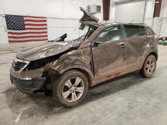 KNDPB3A22C7223890 - 2012 KIA SPORTAGE BASE BROWN photo 1