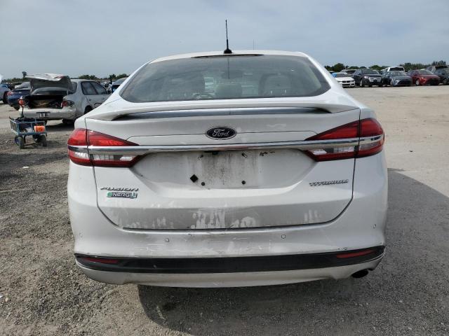 3FA6P0SU6HR209895 - 2017 FORD FUSION TITANIUM PHEV WHITE photo 6