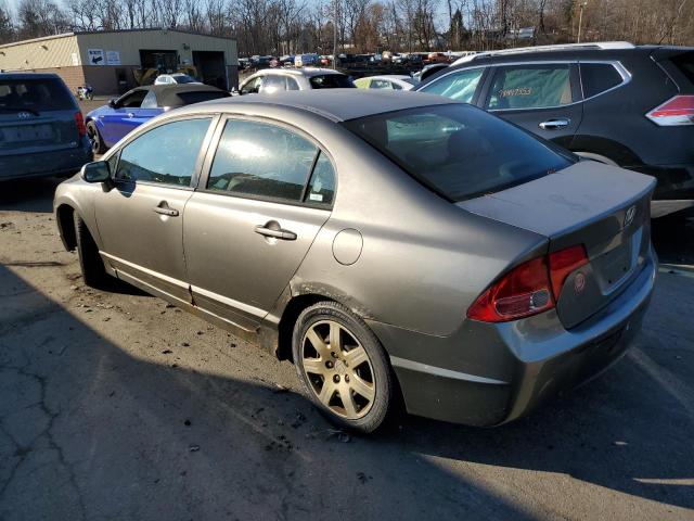 2HGFA16598H503518 - 2008 HONDA CIVIC LX GRAY photo 2