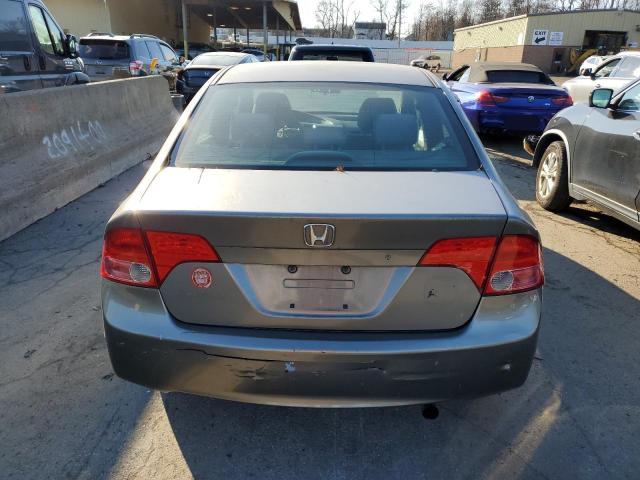 2HGFA16598H503518 - 2008 HONDA CIVIC LX GRAY photo 6