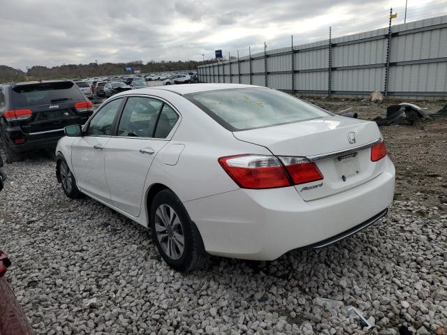 1HGCR2F35EA182524 - 2014 HONDA ACCORD LX WHITE photo 2