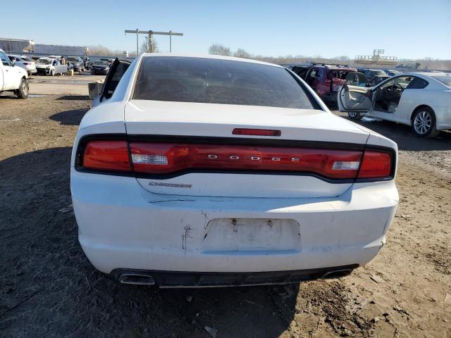 2C3CDXBG5EH174156 - 2014 DODGE CHARGER SE WHITE photo 6